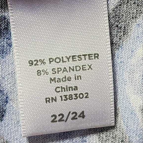 Avenue black and blue drape front jacket kimono plus size 22 24‎ 3X new!!! - Picture 5 of 6